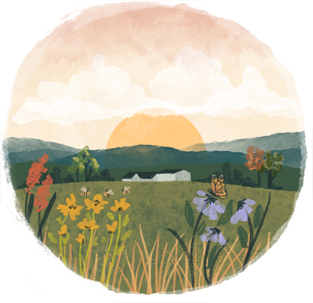 Watercolor flower illustration